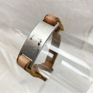 J crew unisex Leather belt style bracelet